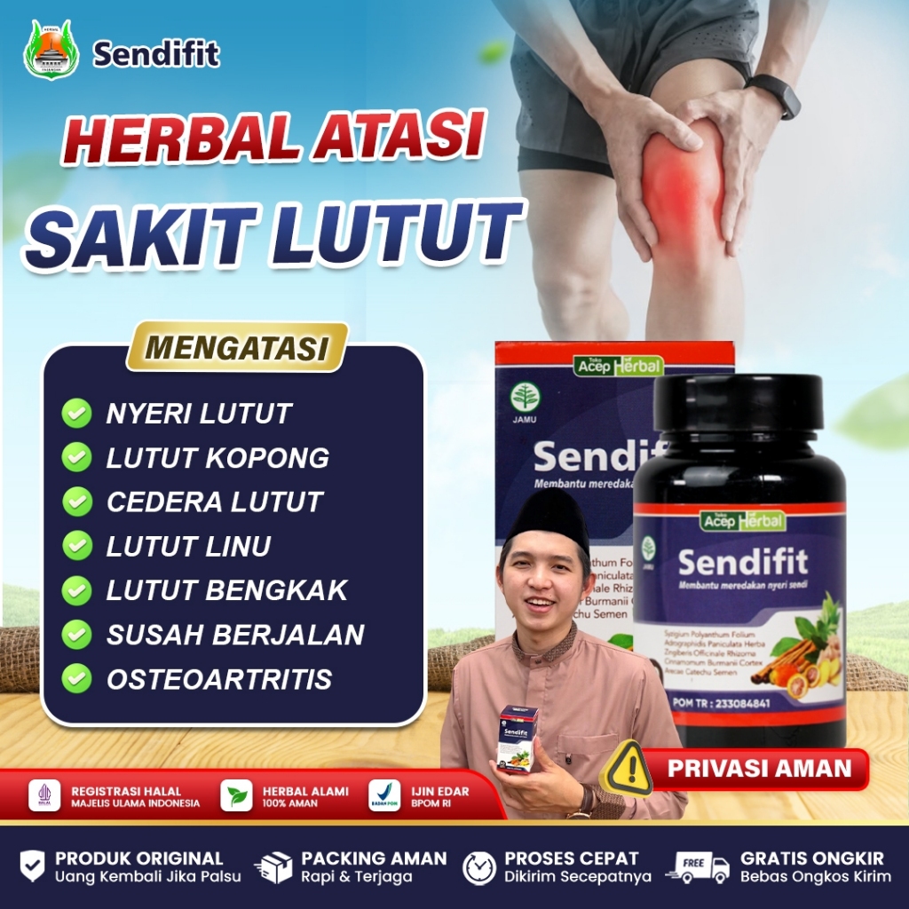 Obat Sakit Lutut Saat Ditekuk, Radang Sendi Lutut, Rheumatoid Arthritis, Osteoporosis - Sendifit