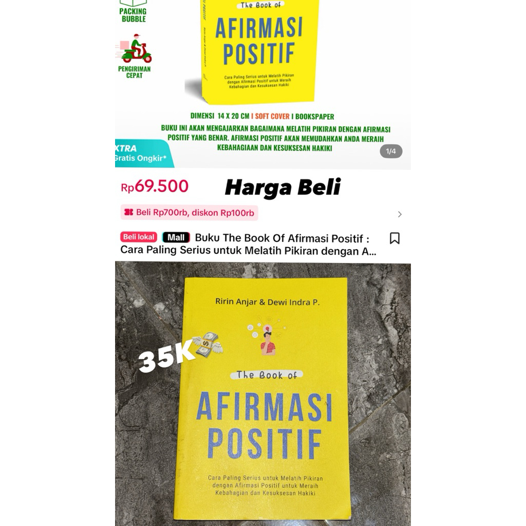 PRELOVED BUKU AFIRMASI POSITIF