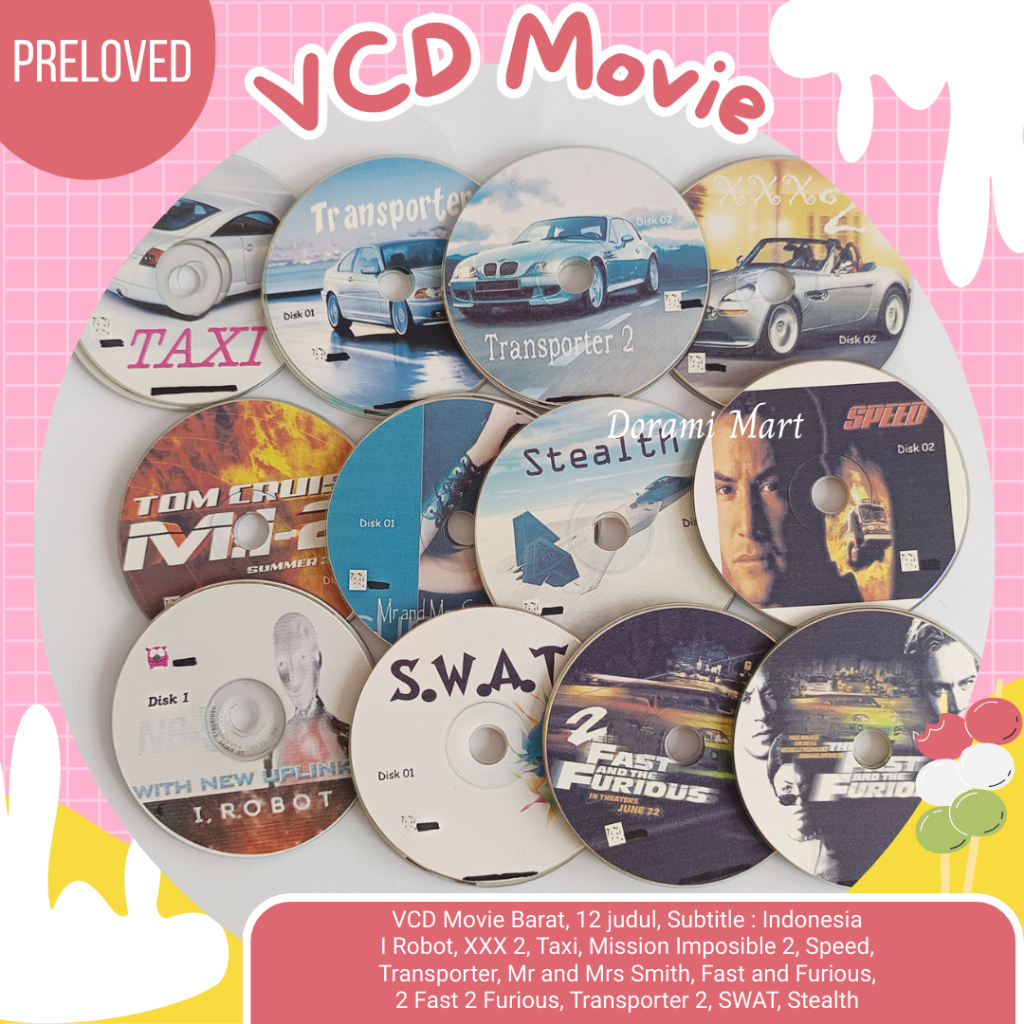 VCD Action Film Movie Barat West Preloved Bekas Lawas Jadul Langka