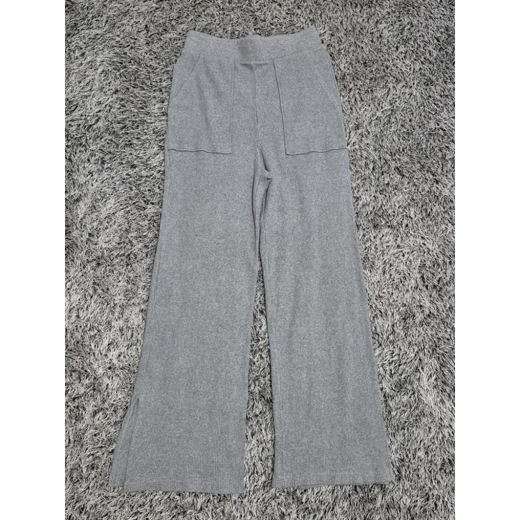 Celana knit lidi abu (GU)