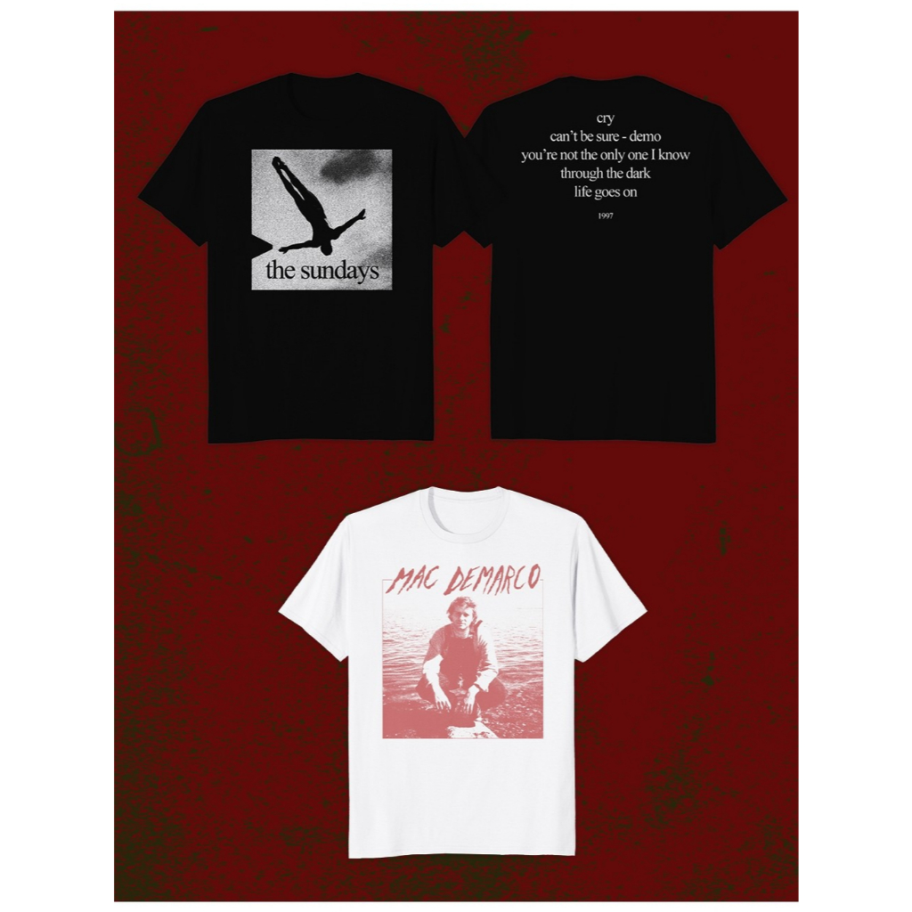 BOOT CULT - T-Shirt The Sundays & Mac Demarco - The Sundays Cry & Mac Demarco