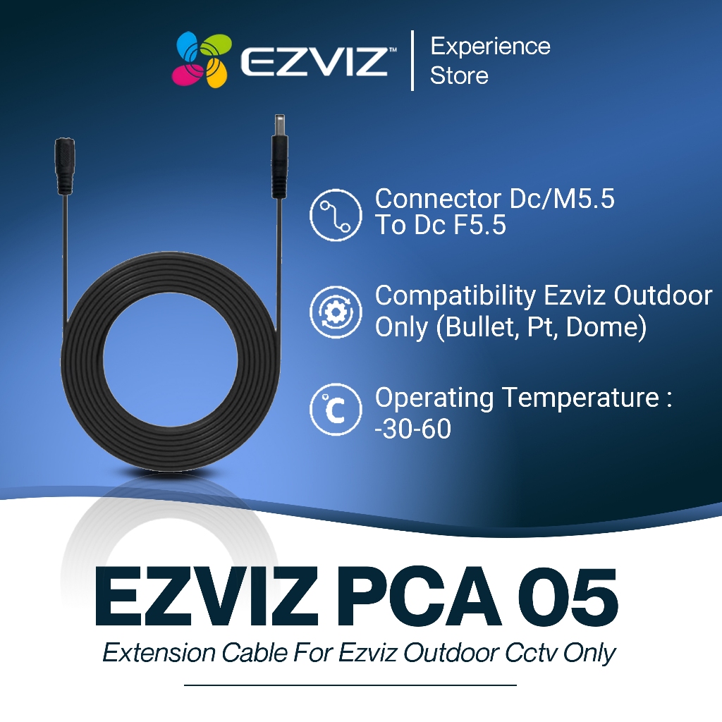 PCA Power OUTDOOR EZVIZ Extension Cable for Security Camera