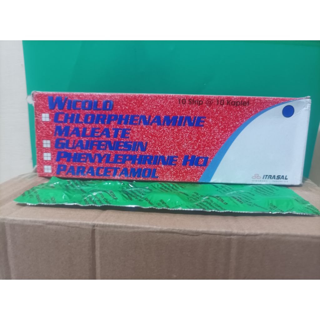 Wicold Tablet obat batuk pilek demam sakit kepala