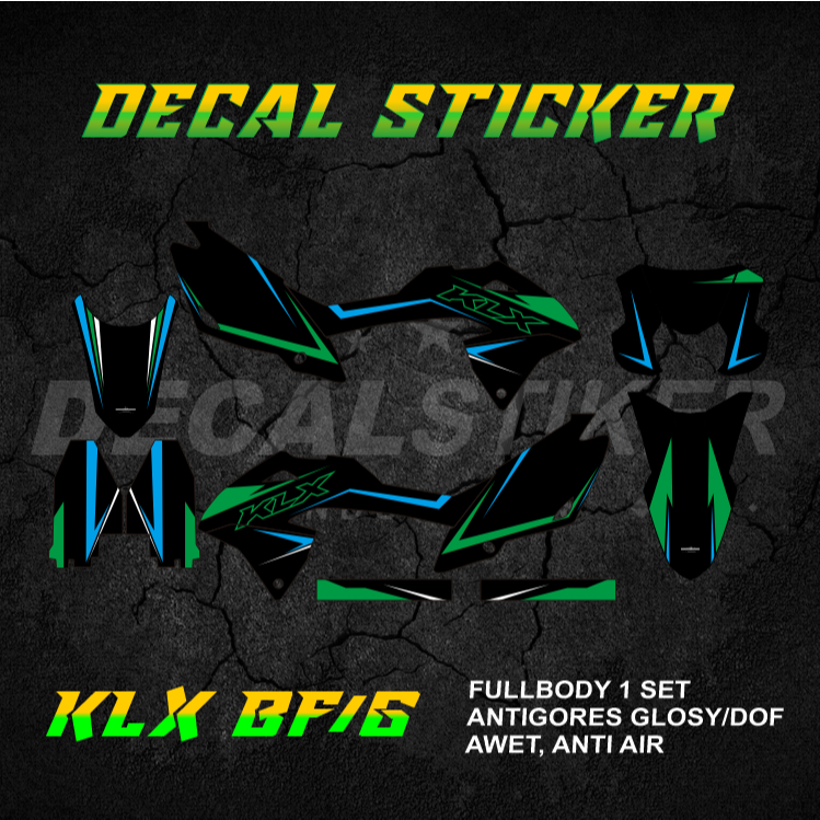 DECAL STIKER KLX 150 BF FULLBODY (002) DEKAL STICKER KLX G SE 2016 2017 2018 2019 2020 2021 2022 202