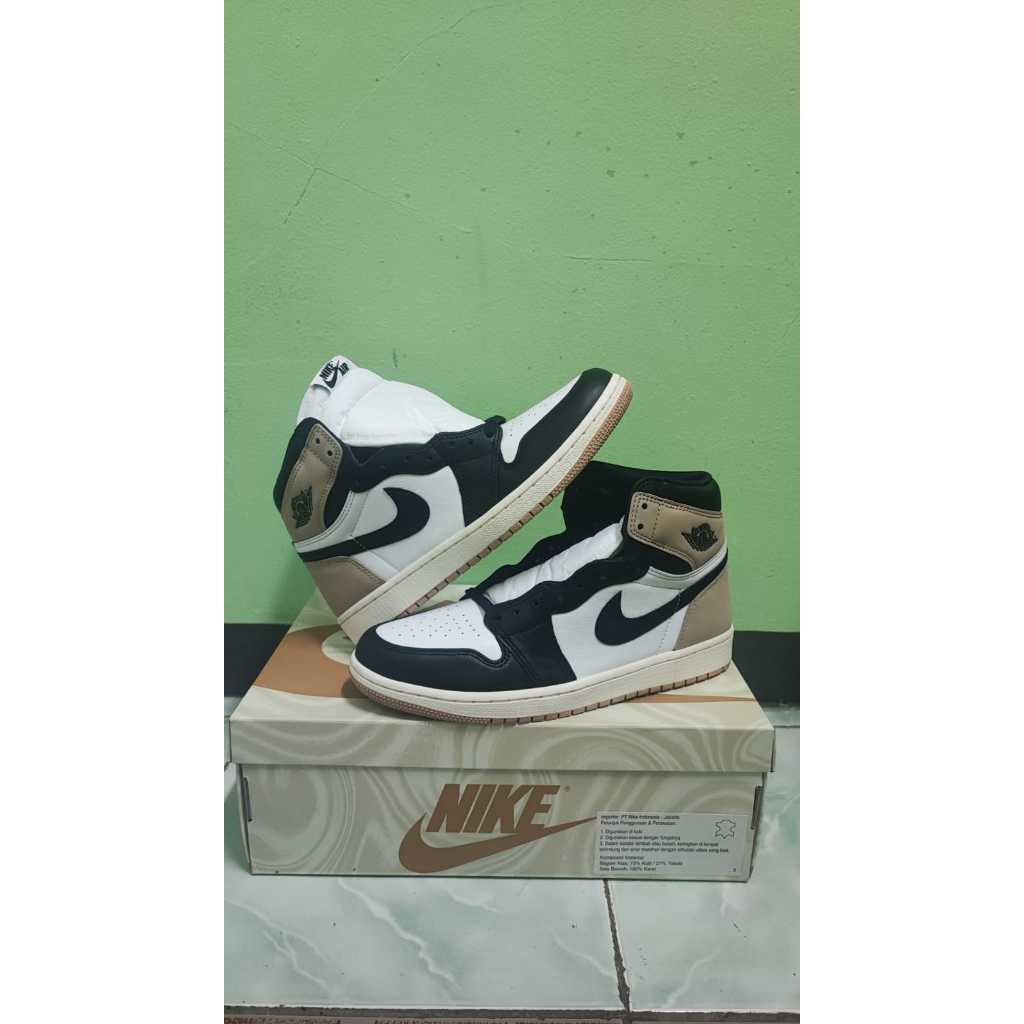 Nike Air Jordan 1 High Mocha Latte Brown Women [FD2596-021] Authentic 100%
