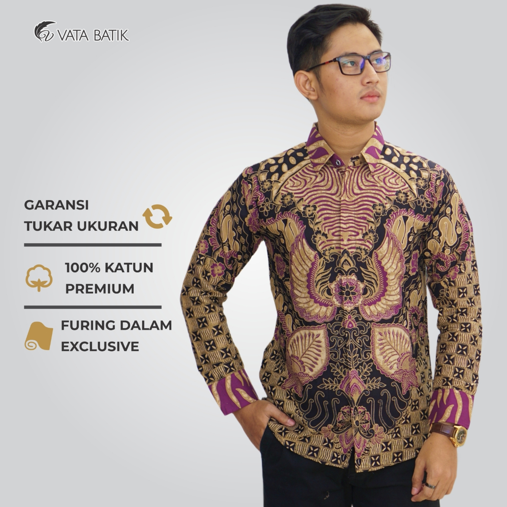 Kemeja Batik Pria Vatabatik Slimfit Premium VATA 07