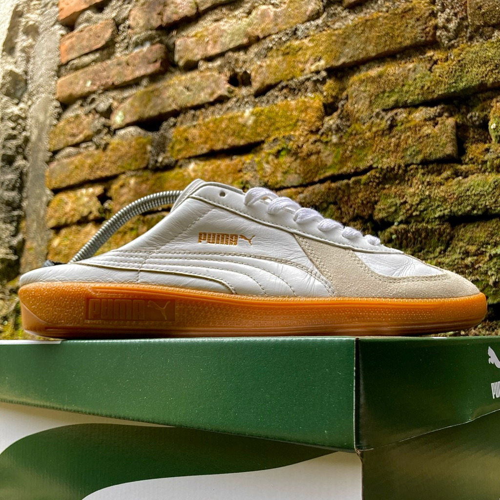 Puma Army Trainer Mule White Gum Size 43 Authentic
