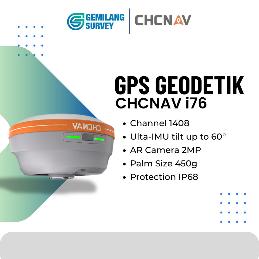 GPS Geodetik CHCNAV i76 AR Camera Stakeout GNSS IMU RTK Receiver Rover kit