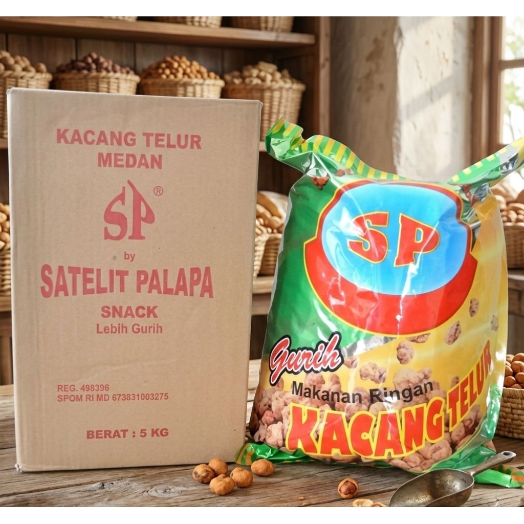 Kacang Telur Medan Satelit Palapa Snack 5 KG