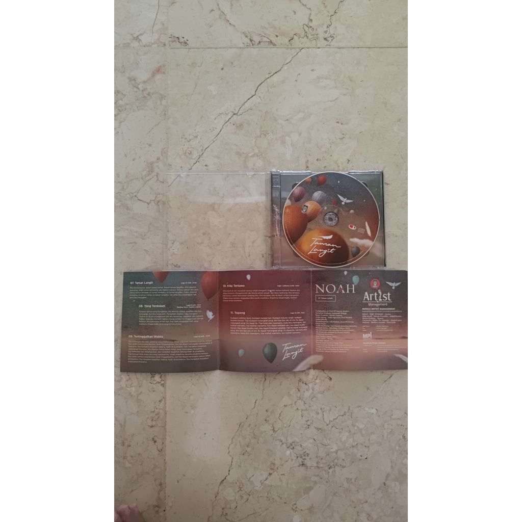 CD Official Noah Second Chance Taman Langit + Tanda Tangan David, Lanlan & Lukman