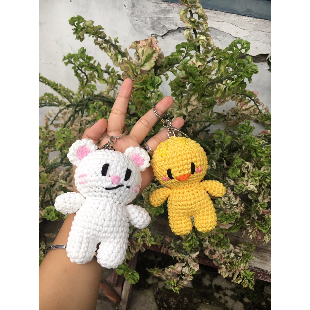 skzoo crochet keychain/baby skzoo/jiniret/bokkari