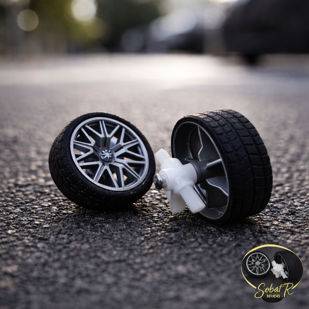 SET Ban Depan RC Sedan Diameter 30mm – Grip Maksimal Skala 1:18–1:20