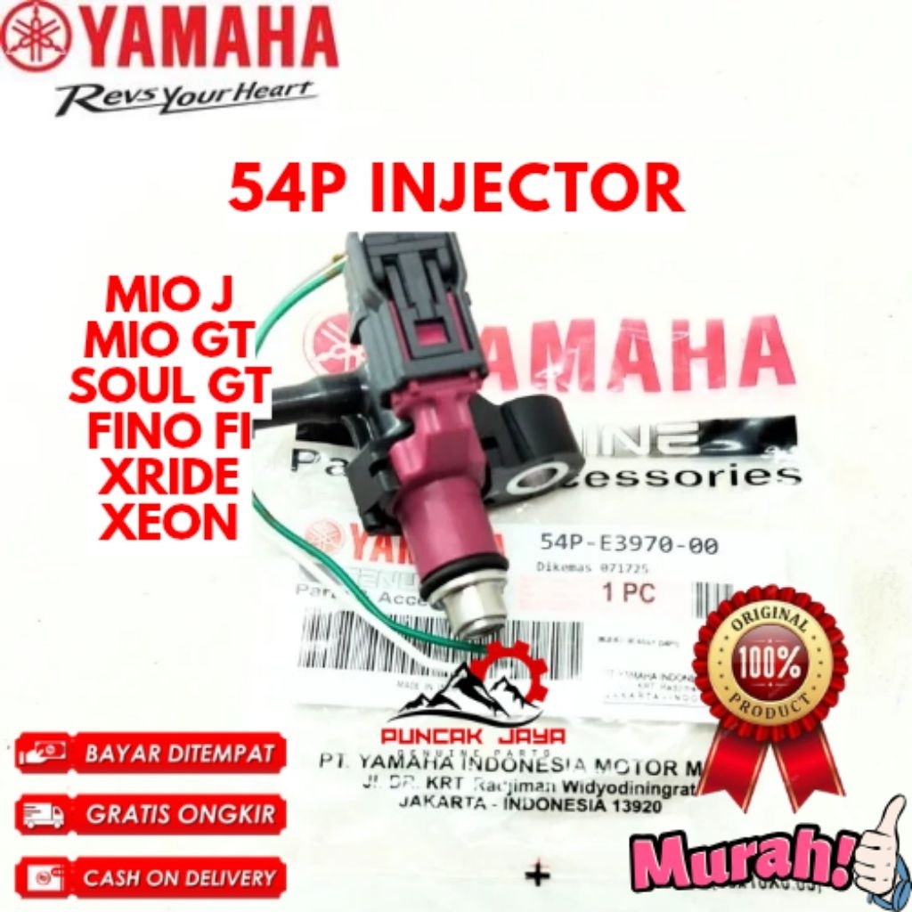 INJECTOR ORIGINAL YAMAHA KODE 54P, INJECTOR MIO J, INJECTOR MIO GT, INJECTOR SOUL GT, INJECTOR FINO 