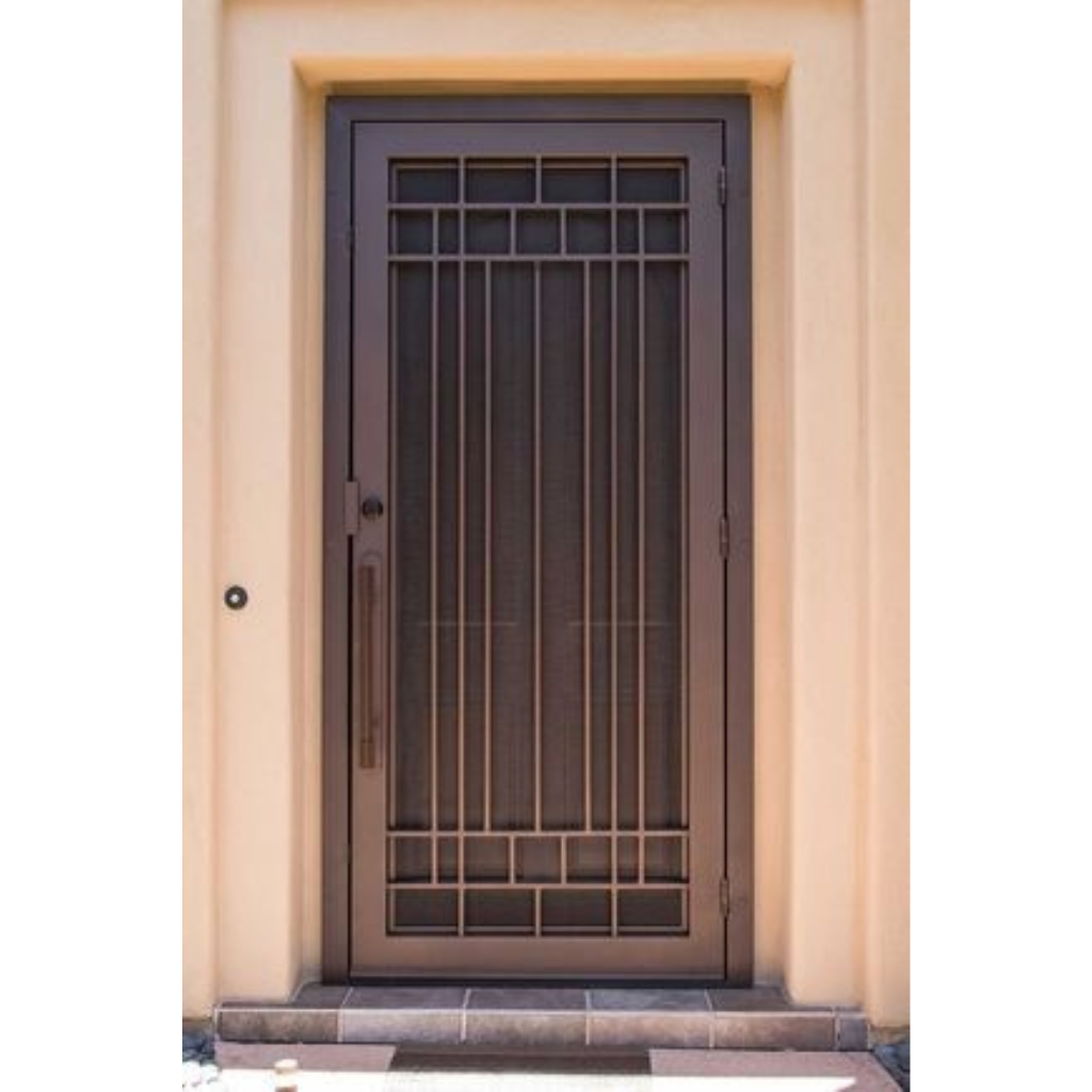 Jasa Pembuatan Pintu Besi Rumah Minimalis Modern – Pintu Kawat Nyamuk Keamanan Ganda – Pintu Besi Te