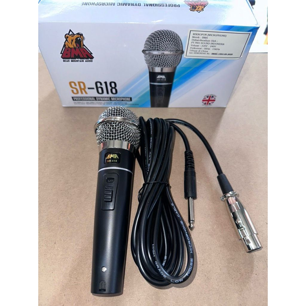 Microphone Mic Kabel BMA SR-618 Original BMA SR 618