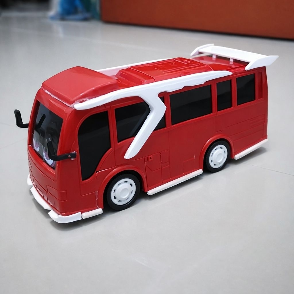 mainan mobil elf modifikasi dari bus rkc