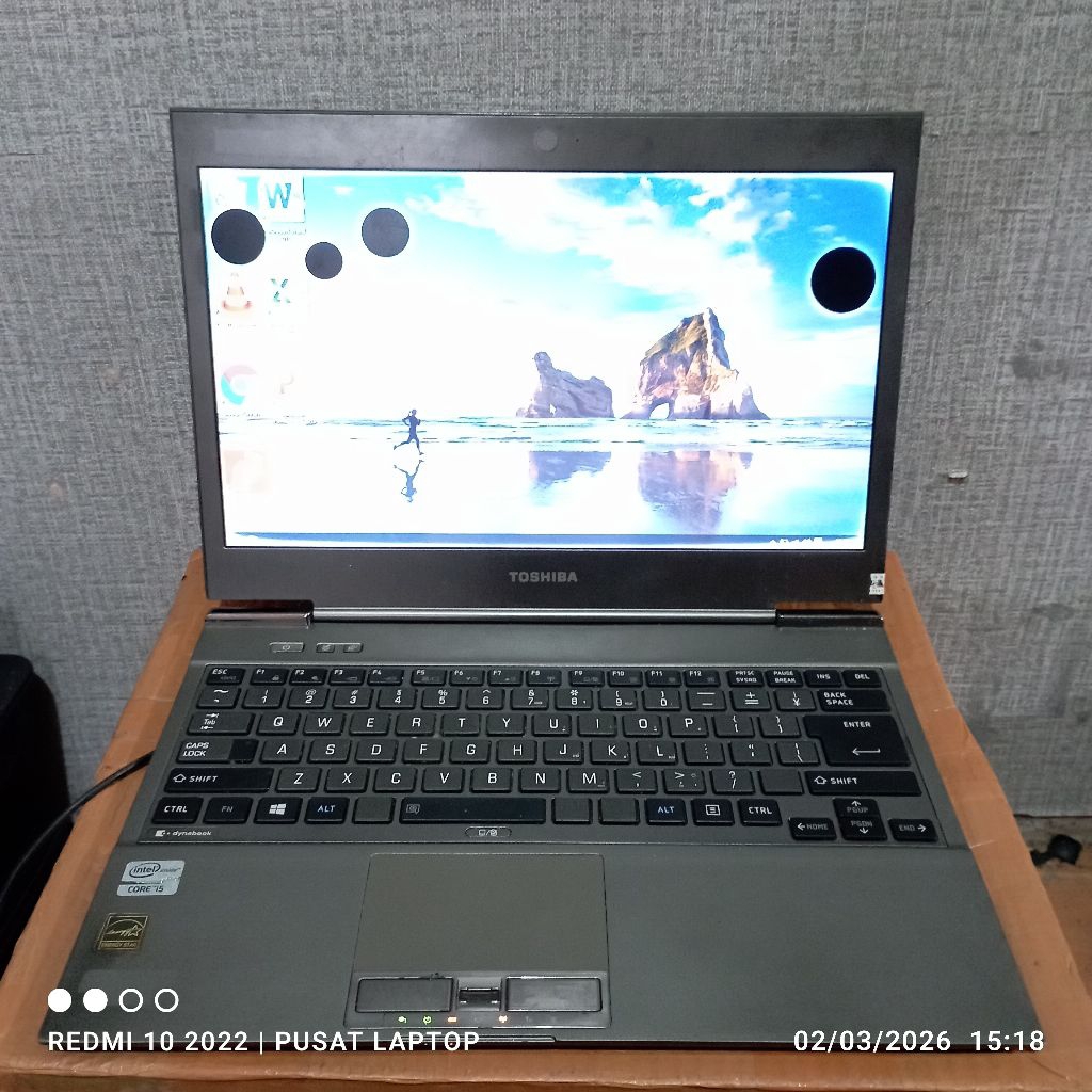 Laptop Toshiba Dynabook R632/H slime windows 10 prosesor Intel coreTM i5-3337U Ram4gb DDR4 SSD128gb 