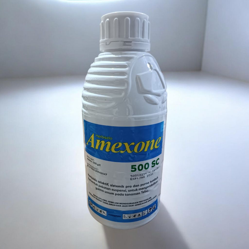 Amexone 500SC 500ml - Herbisida Sistemik Selektif untuk Tebu, Jagung, Nanas, dan Padi