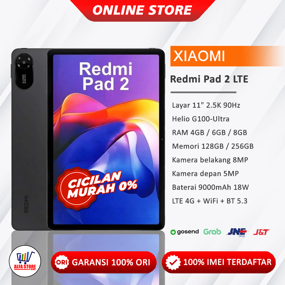 Xiaomi Redmi Pad 2 simcard LTE 4G Ram 6/128GB pad2 4G ram 4/256gb mipad2 4G 9.7 Inch Ram 4/128GB Ram