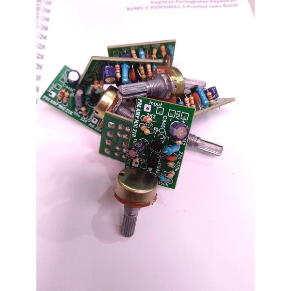 Kit PreAmp Mic Penguat Mic 2 Transistor