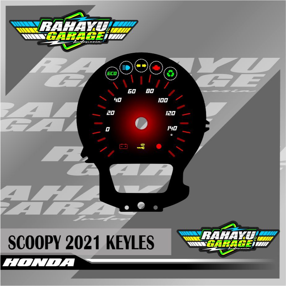 PAPAN SPEEDOMETER  CUSTOM HONDA SCOOPY 2021-2023