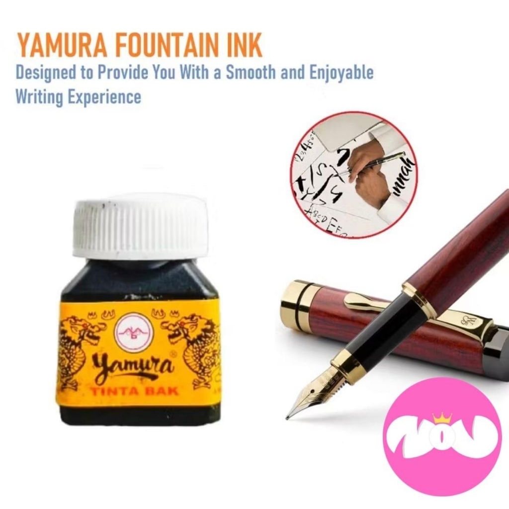 Tinta Fountain Pen Tinta Kaligrafi Yamura 10ml Tinta Bak Pulpen Kalam