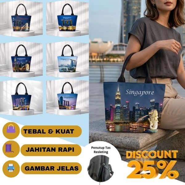 Tote Bag Oleh Oleh Singapore – Tas Hampers Murah Premium Tas Tenteng Singapura Singapur