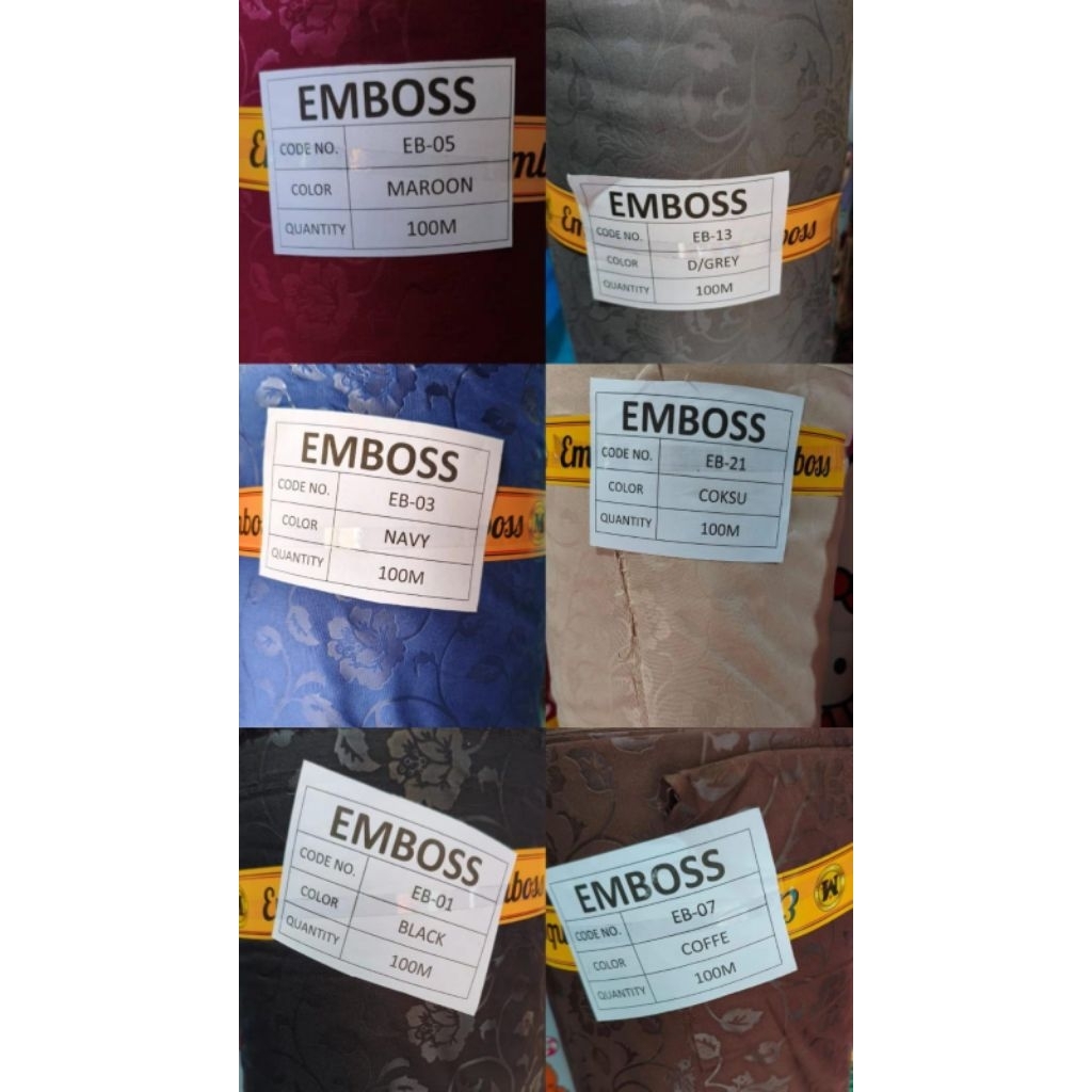 KAIN SPREI METERAN MOTIF EMBOS & POLOS, MOTIF THE BESTSELLER