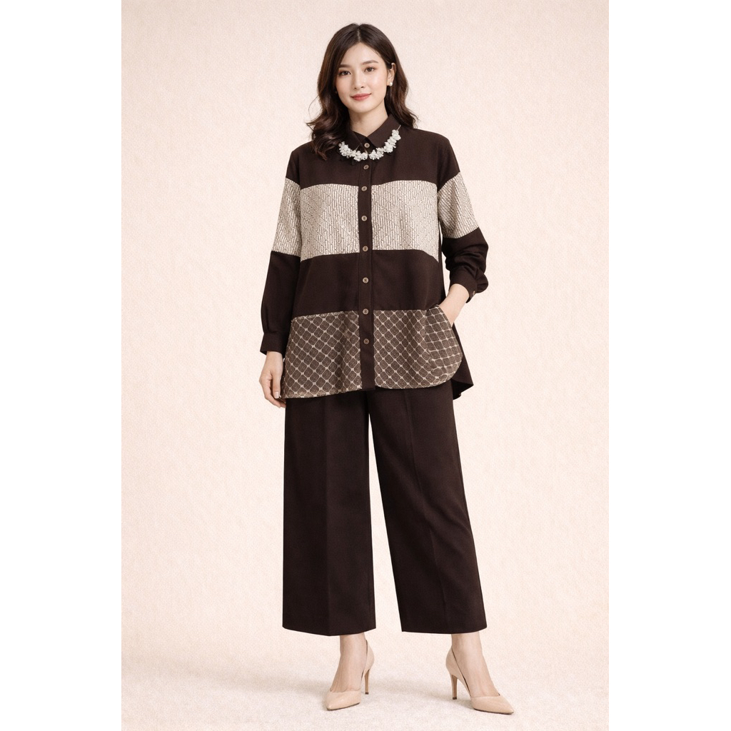 Sania one set setelan celana wanita