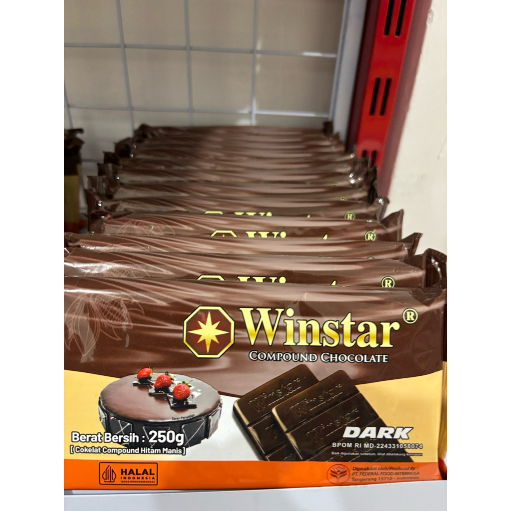 Coklat Batang Winstar Dark 250gr - Coklat Hitam Berkualitas untuk Kue