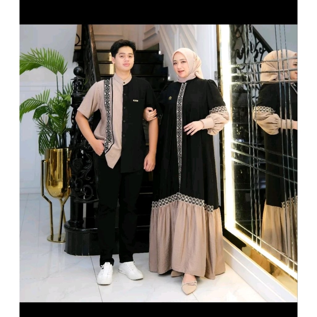 Gwenza - Asyiqa Couple Gamis Koko - Muslim Wanita