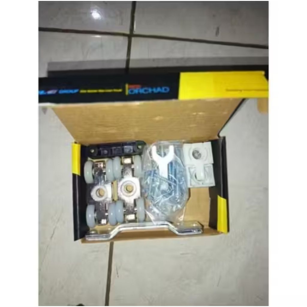 Roda rel gantung sliding / roda rel sliding