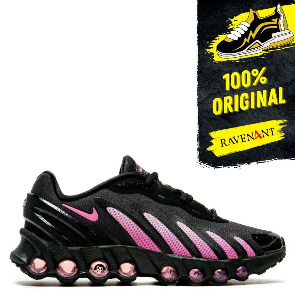 NIKE Air Max DN8 Black Playful Pink ORIGINAL - Sepatu Sneakers Wanita/Pria