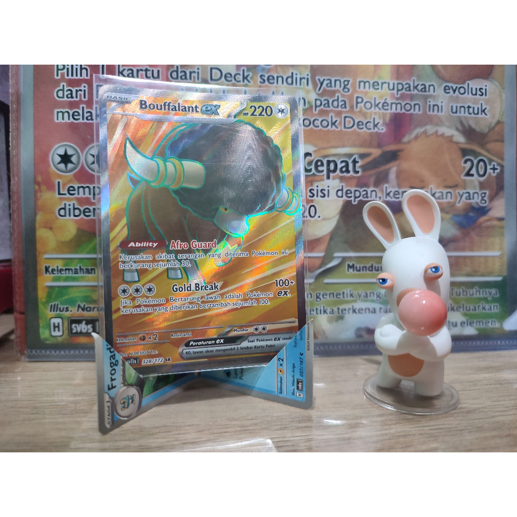 BOUFFALANT EX SR sv11S HITAM PUTIH    328/172 SR    Pokemon TCG Card Bahasa Indonesia    SUDAH TERMA