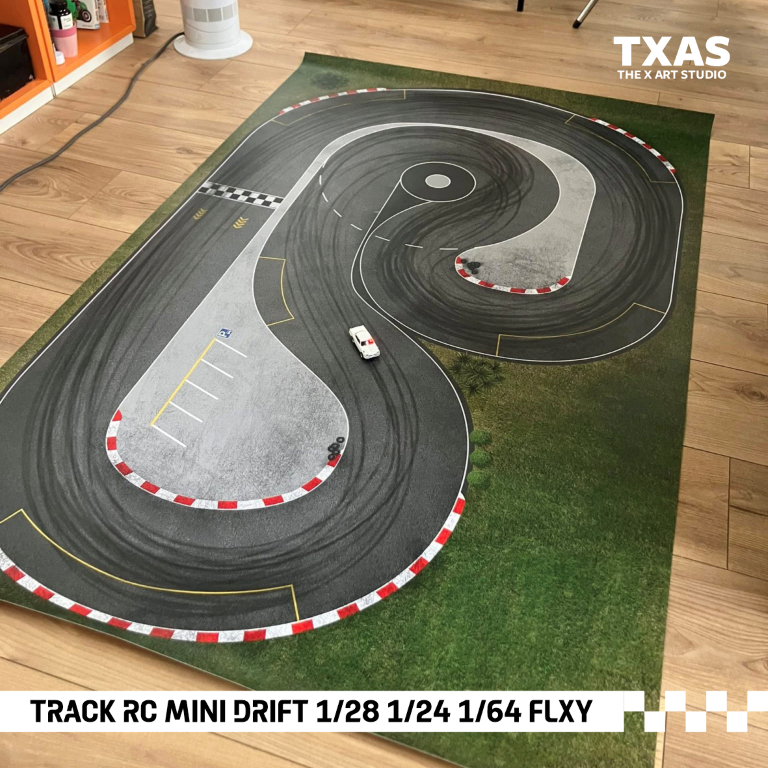Track RC Lintasan RC Mini Drift 1/28 1/24 1/64 Banner Sirkuit Drift  Luas Lebar