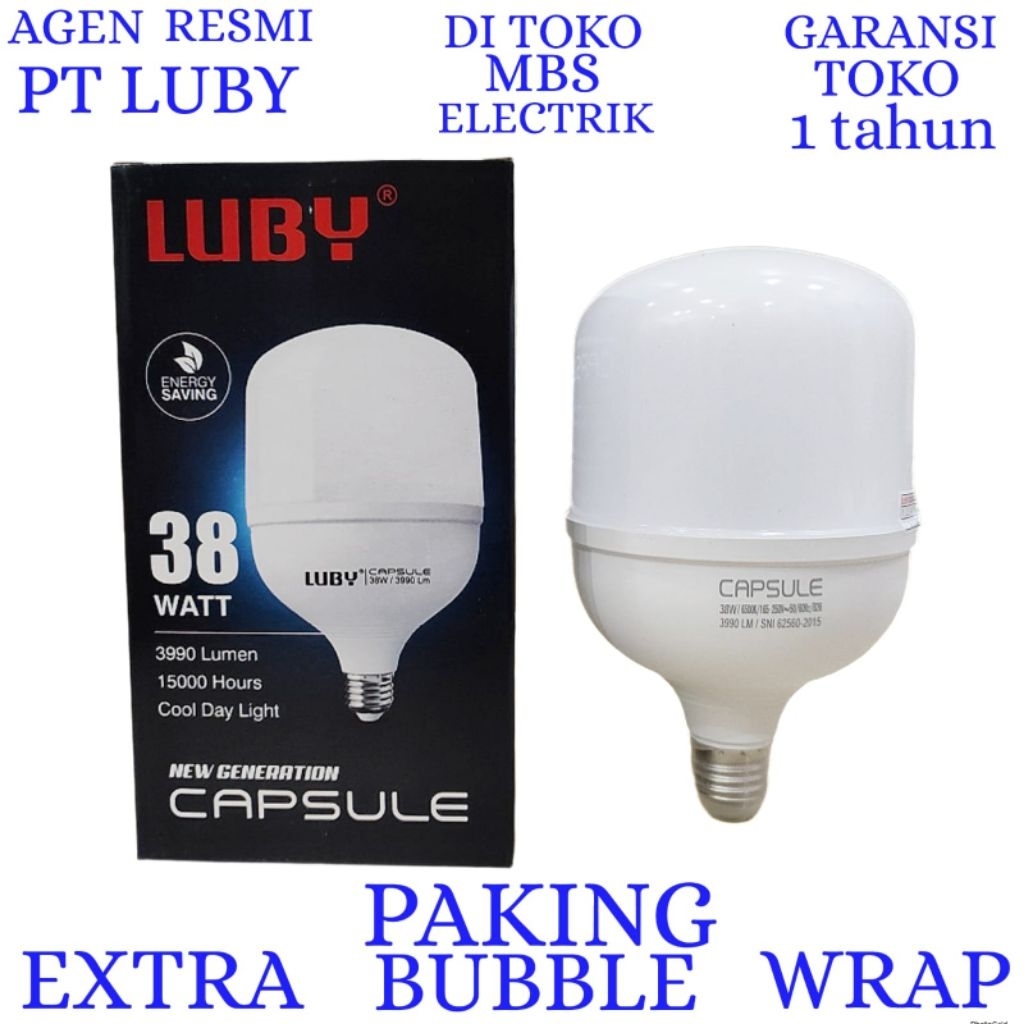 BOHLAM LED LUBY / LAMPU LED LUBY CAPSULE 38W