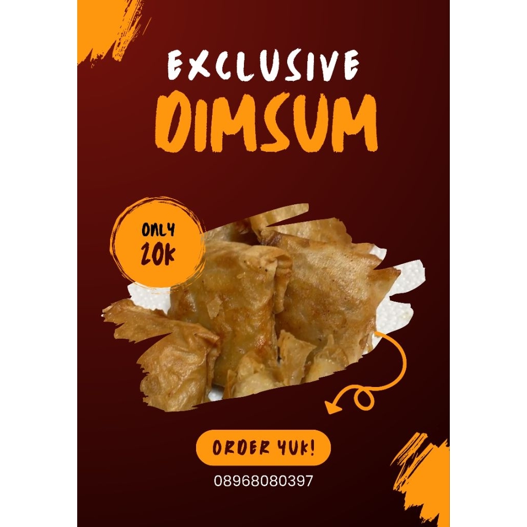 dimsum goreng keju moncrot frozen food(kemasan vakum)