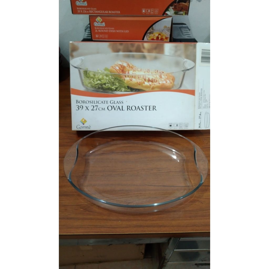 Pyrex Kaca Tahan Panas Oval Wadah Saji