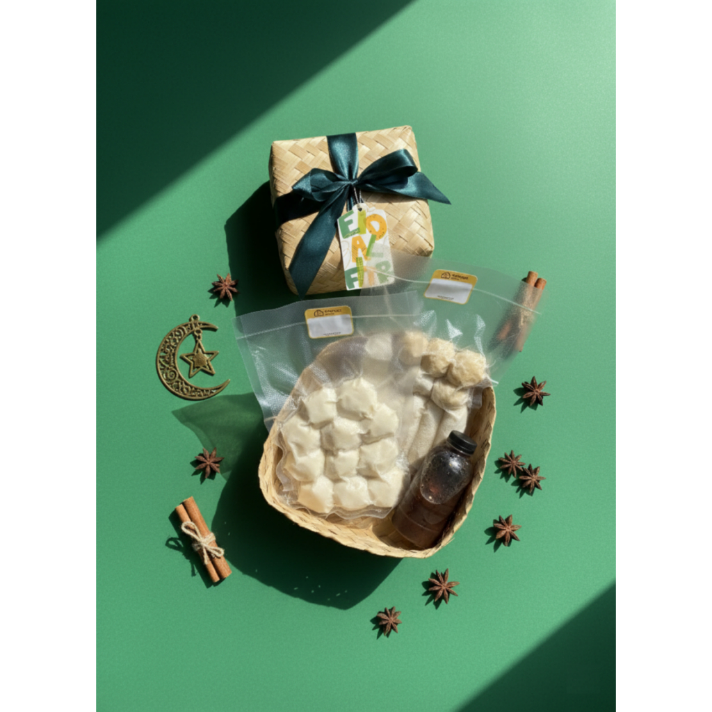 Besek Dapur Tetangga / Besek Hampers Ramadhan Pempek Keju Lumer