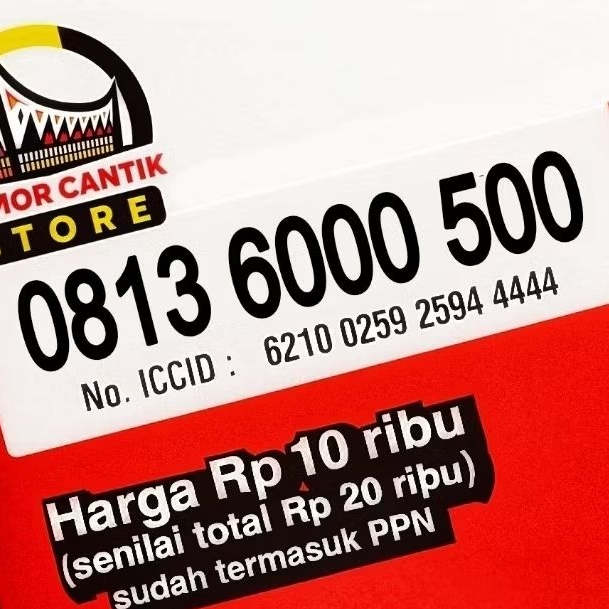 Nomor cantik Simpati 11 DIGIT Ribuan 6000 500 TRIPLE ANGKA BESAR HOKI BUKAN KWARTED PANCA HEXA ILUFA