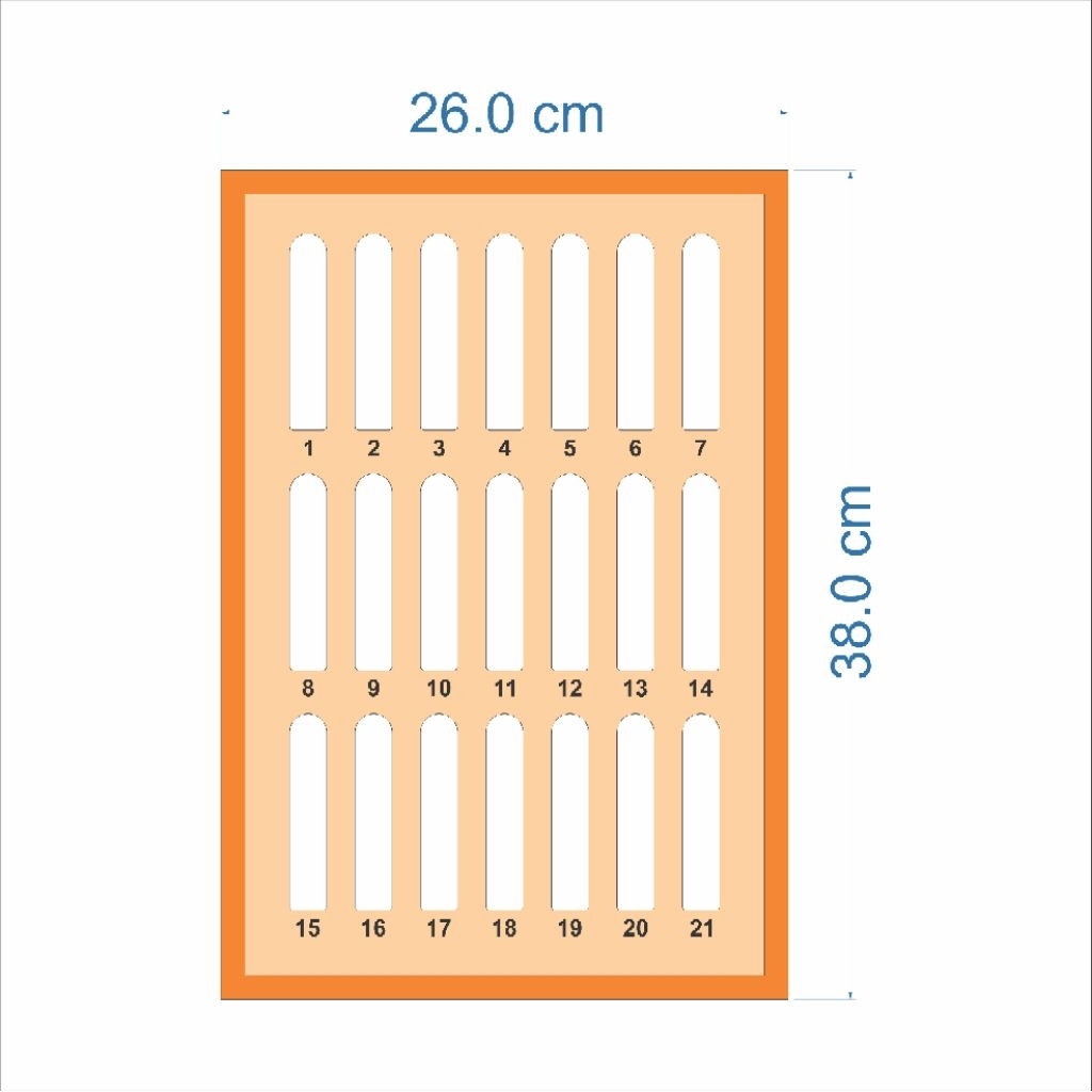 Rak Tempat HP 21 Slot Rak HP Service Management Box Rak Penyimpanan HP Susun Kayu
