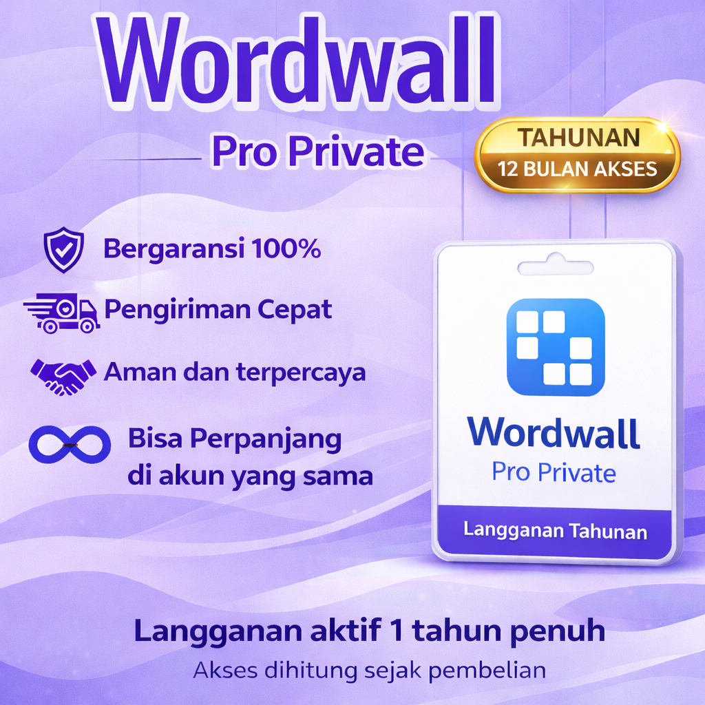 Wordwall Pro Unlimited Private Tahunan