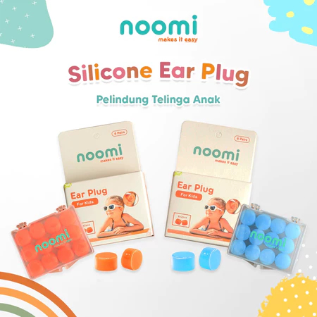 Noomi Pelindung Telinga anak | Penutup telinga Anak berenang | Pelindung telinga naik pesawat