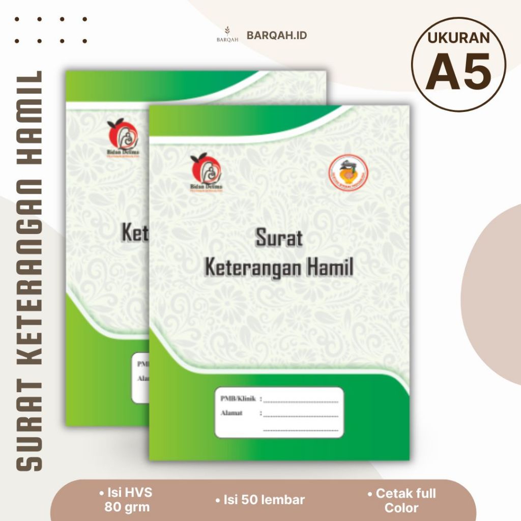SURAT KETERANGAN HAMIL – UKURAN A5 | FULL COLOR | ISI 50 LEMBAR