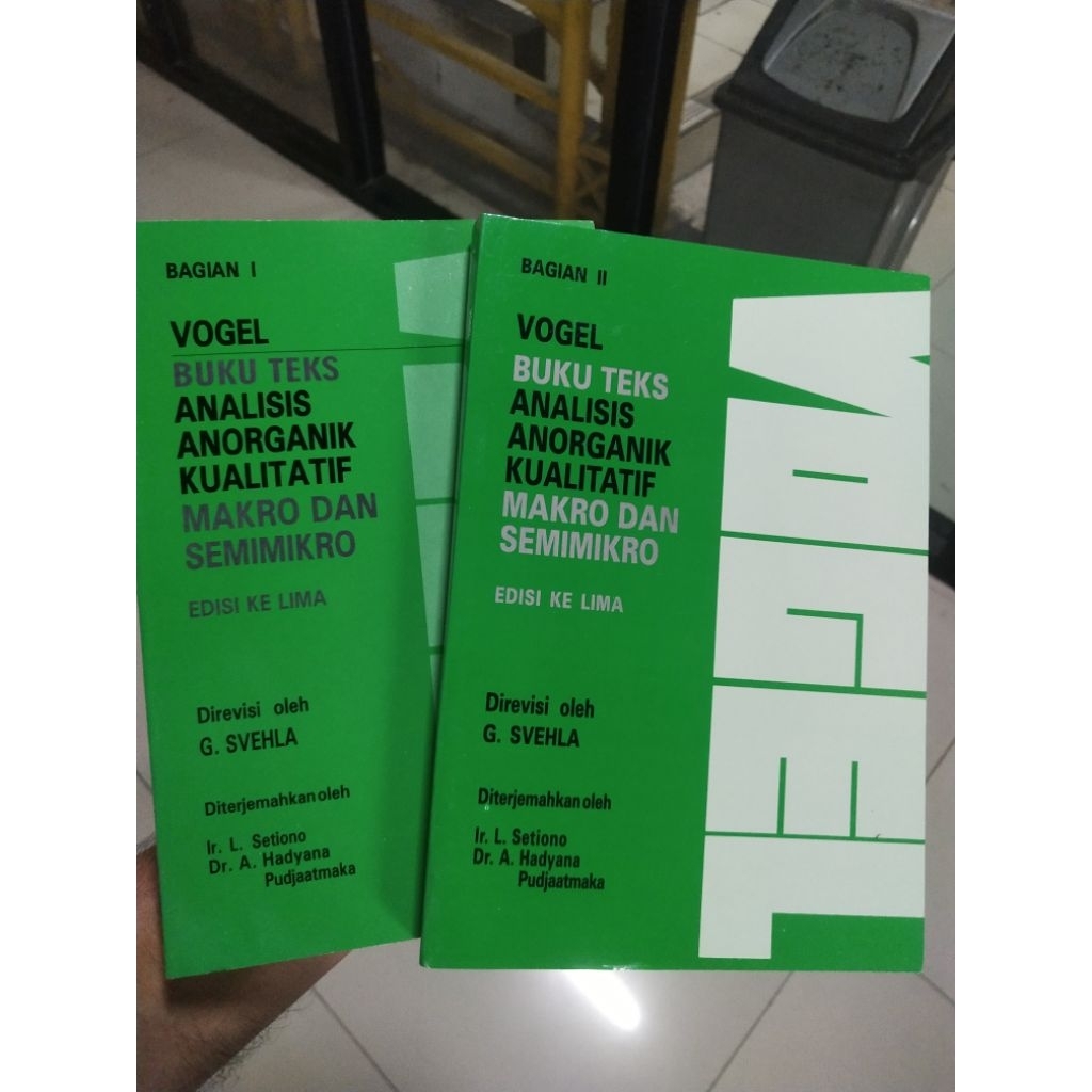 VOGEL ANALISIS ANORGANIK KUALITATIF SET  JILID1&2
