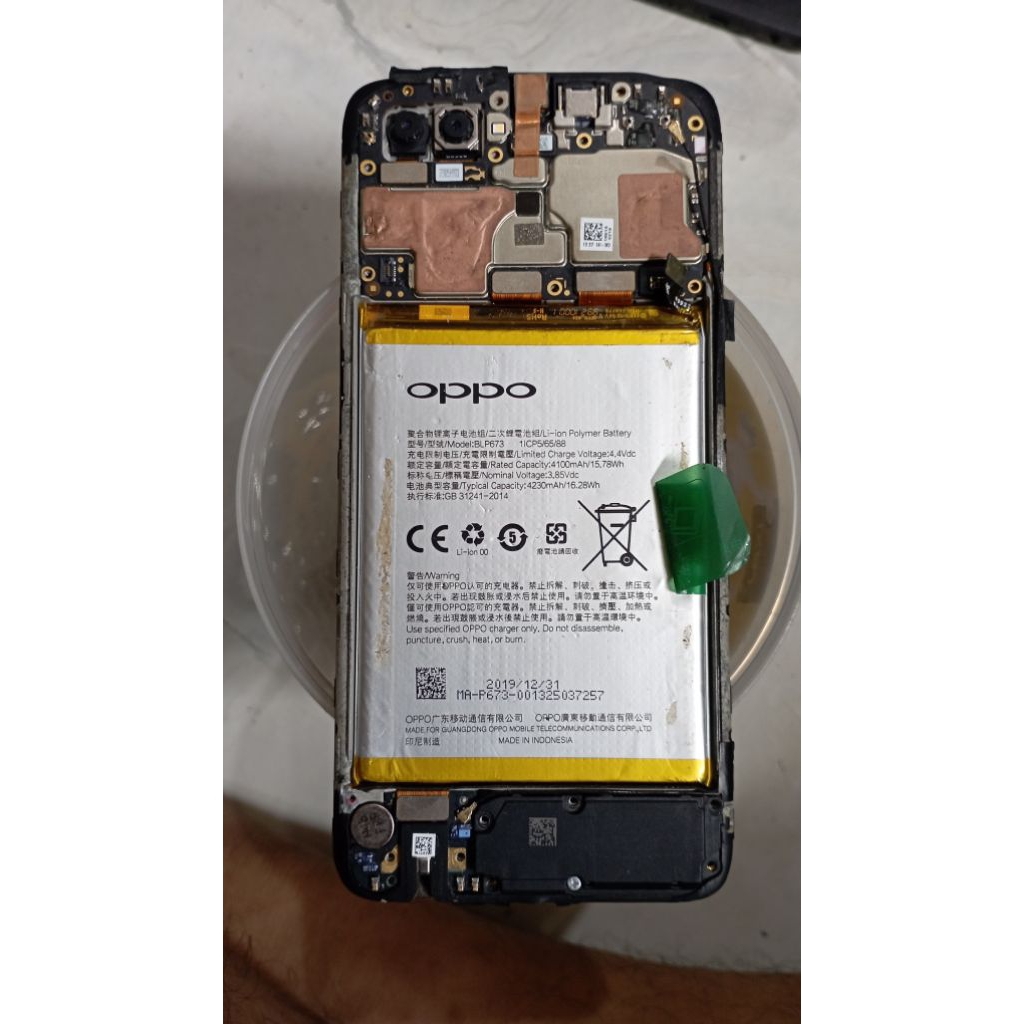 mesin Oppo A5s normal minus lcd mati