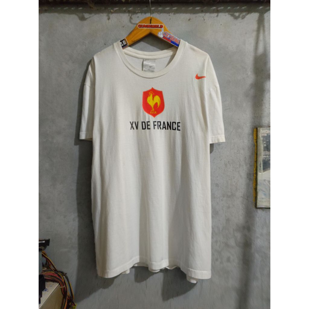 VINTAGE NIKE - FRANCE XV RUGBY 2006 GREY TAG shirt