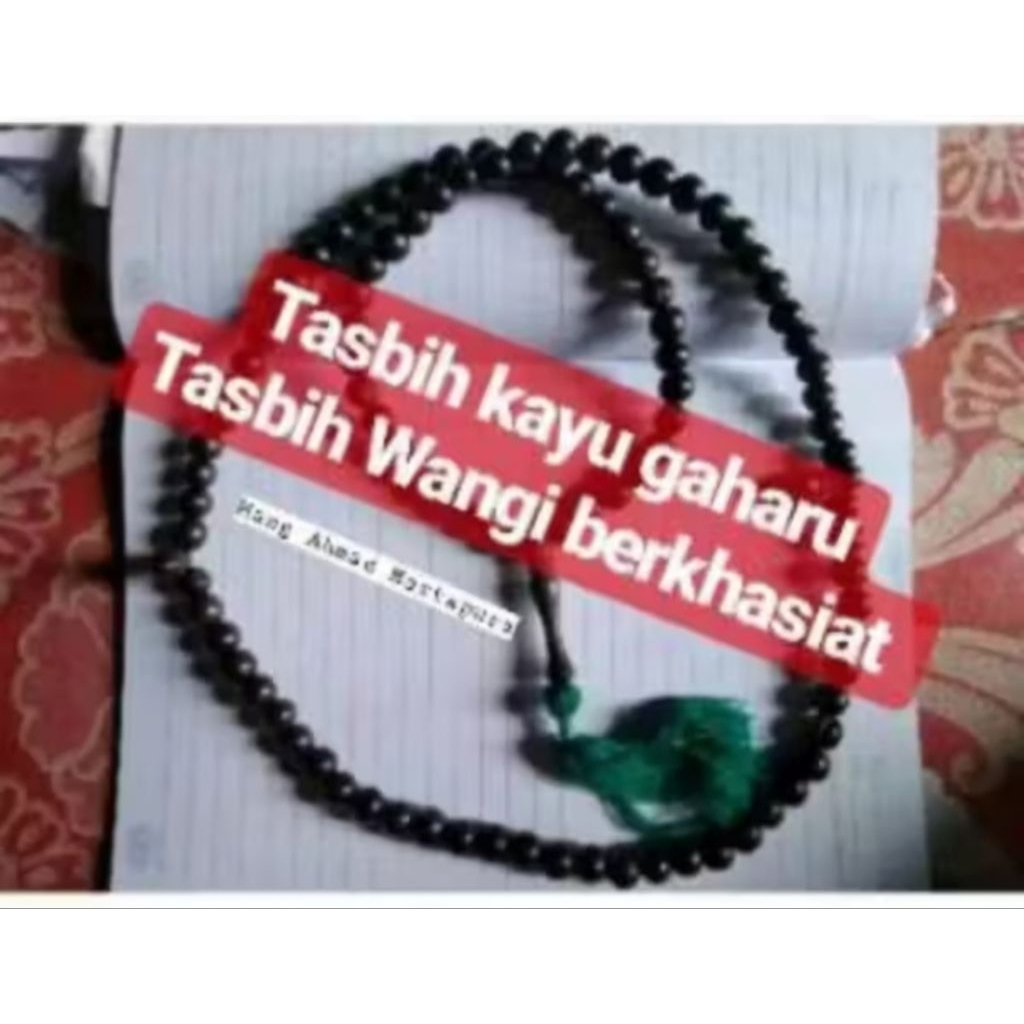 Tasbih 33 & 99 Asli Kayu Gaharu Wangi Aroma Kayu Gaharu - Tasbih Kayu Gaharu Asli 100% Kalimantan