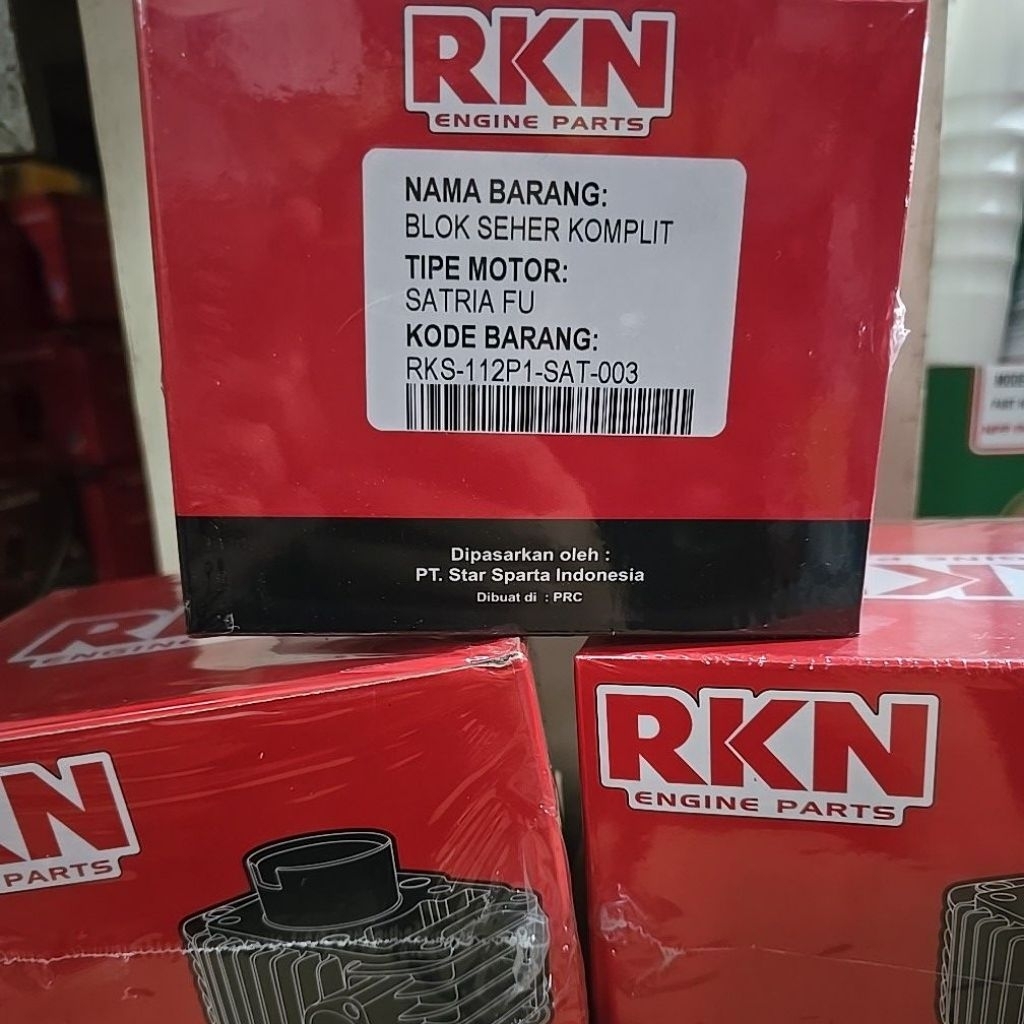 PROMO BLOK SEHER RKN KOMPLIT 1 SET MOTOR SATRIA FU 150