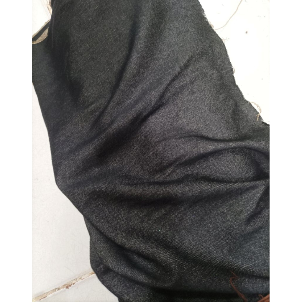 kain jeans denim hitam